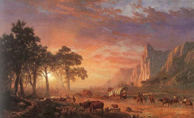 Albert Bierstadt Oregon Trail, Germany oil painting art